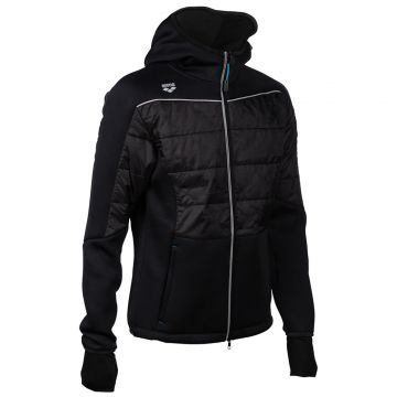 ARENA Team Hooded F/Z Half-Quilted Jacket - Herren